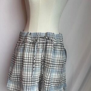 Melrose & Market plaid cotton shorts with pockets
